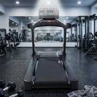 Tapis roulant de course avec écran LED, équipement de fitness intérieur motorisé commercial, inclinaison 0-20%