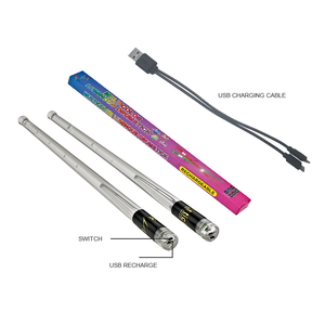 Tùy chỉnh LED phát sáng trống Gậy 15 màu gradient <span class=keywords><strong>USB</strong></span> sạc với chuyển đổi sân khấu hiển thị trống Kit Trống điện tử gậy - Product Image 5