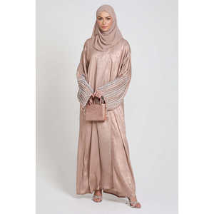 Luxury Rose Mist Conjunto de cuatro piezas <span class=keywords><strong>para</strong></span> <span class=keywords><strong>mujer</strong></span> Adornado Pearl Tassel Cuff Open Abaya usado <span class=keywords><strong>en</strong></span> la parte superior del <span class=keywords><strong>brazo</strong></span> - Product Image 3