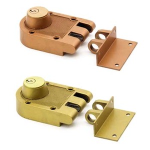 กุญแจล็อคแบบ Deadbolt ยี่ห้อ WEKIS รุ่น North American Jimmy Proof ทรงกระบอกคู่ ทำจากทองเหลืองผสมสังกะสี ชุบโครเมียมเงา สไตล์โบราณ แบบไม่ใช้กุญแจ - Product Image 2