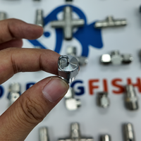 Boquilla de impacto DaringFish de latón de alta presión con inserto de rubí y pulverizador de niebla fina de acero inoxidable para refrigeración de jardines y eliminación de polvo