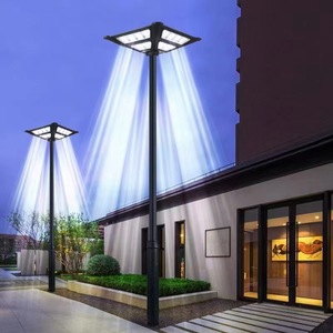 Lampadaire solaire LED pour jardin, 2700K, blanc chaud doux, corps en laiton, IP66, détecteur de mouvement, luminaire extérieur avec garantie de 10 ans et CRI 80 - Product Image 4