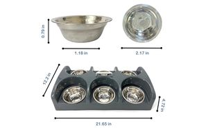 Gamelle multiple pour chiens <span class=keywords><strong>de</strong></span> 6 litres, conçue pour les chiots, petite gamelle pour chiens, station d'alimentation <span class=keywords><strong>de</strong></span> qualité supérieure, plat <span class=keywords><strong>de</strong></span> <span class=keywords><strong>sevrage</strong></span>, produit d'alimentation pour animaux <span class=keywords><strong>de</strong></span> compagnie - Product Image 6