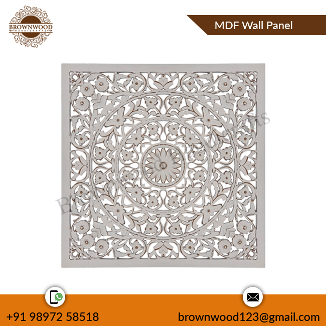 Interior Decoration MDF Carved Wall Hanging Panel Luxury Wooden Carved Large Size Decorative Wall Panel at Competitive Price · image 3