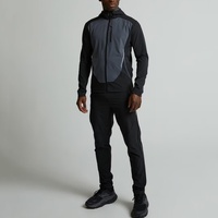 Veste technique tissée imperméable pour homme avec capuche ajustable et fermeture éclair intégrale