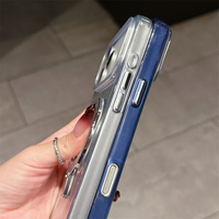 Ondulé Laser magnétique IMD support étui de téléphone portable pour iPhone 17 Air 16 15 Pro Max support coque support Bling Tpu couverture arrière