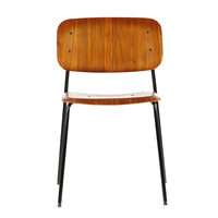 Les fabricants EXL vendent directement de grandes quantités de chaises de salle à manger de luxe modernes cadres en fer en bois massif style nordique