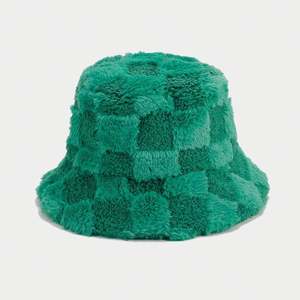 Wholesale in Stock Checkerboard Fisherman's Winter <b>Fur</b> <b>Hats</b> <b>Women</b> Winter <b>Hats</b> Plush Bucket <b>Hat</b> - Product Image 3