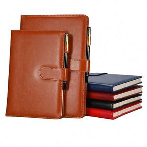 Ensemble de carnets de notes personnalisés pour bureau, en cuir PU, couverture rigide, haute qualité, 100 feuilles, pour réunions et procès-verbaux - Product Image 1