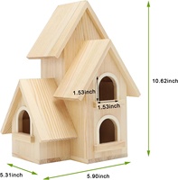 Maison d'oiseau en bois de pin extérieur Fabricant de maison d'oiseau Pigeon en bois pour oiseaux