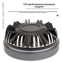 Tweeter à compression en titane Gertsound XY750-2LR, bobine vocale de 75 mm, 1 canal, 100-300 W, boîtier métallique professionnel, directement de l'usine