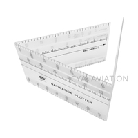 Traceur de navigation pliable en plastique, règle d'étudiant de pilote pliable au format de poche, CNP-3