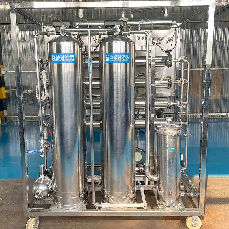 Preço automático completo da planta de água ro para hotel, equipamento de purificação de água potável de 1000 litros por hora 1L/H