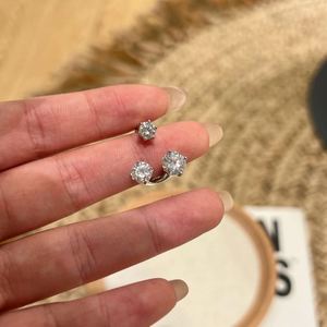 Bague Dylam High Top Jewelry en argent sterling 925 avec trois pierres de moissanite VVS1 couleur D, ouverte et ajustable, pour un usage quotidien - Product Image 3