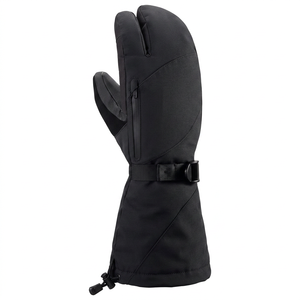 Gants de ski chauffants 7,4 V 3000 mAh avec batterie au lithium, imperméables, coupe-vent, mitaines chaudes à doigts complets pour le snowboard en descente et les sports d'hiver - Product Image 1
