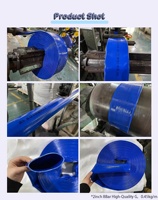 Approvisionnement d'usine 8 pouces Lay Flat Hose Farm Irrigation Flat Hose Meilleure qualité Pvc Lay Flat Hose