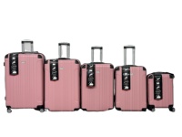 Nouvelle Arrivée Valise de Voyage en ABS Durable et Élégante avec Roues Universelles pour Voyage Tendance – Rangement de Bagages Rose