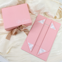 Caja de Regalo Magnética Plegable de Papel Gris Niebla con Estampado en Dorado o Impresión UV, Logotipo Personalizado, Stock Disponible para Boutique, MOQ Bajo