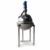 Cuve de mélange en acier inoxydable avec agitateur monté sur le dessus pour le mélange de processus