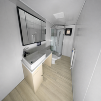 Bâtiment de bureau modulaire en conteneurs, maison préfabriquée extensible en conteneurs, maisons pliantes extérieures de 40 pieds et 20 pieds, vente en gros
