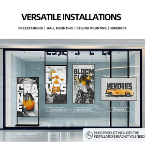 Afficheur numérique à écran LCD ultra-fin orienté vers la fenêtre, 2500 nits de luminosité élevée, pour <span class=keywords><strong>agence</strong></span> <span class=keywords><strong>immobilière</strong></span> - Product Image 3