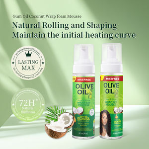 Espuma Moldeadora de Aceite de Oliva Natural Ecológica de Marca Privada para Mujer, Set de Espuma para Rizos con Fijación Fuerte y Sin Residuos - Product Image 3