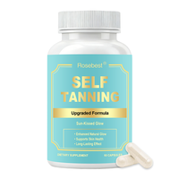 Capsules Autobronzantes Véganes OEM à Marque Blanche Multi L-Tyrosine Lycopène Extrait de Pépins de Raisin Complément Alimentaire Soin de la Peau