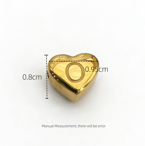 Ciondolo a Cuore 3D alla Moda, Antiossidante, Personalizzabile, Placcato Oro 18k PVD in Acciaio Inossidabile, Regalo Fai-da-Te per Instagram - Product Image 4