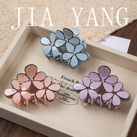 Pince à cheveux en acétate de haute qualité JIAYANG, pince à griffes exquise en strass pour l'arrière de la tête, pince requin légère et luxueuse pour chignon moyen