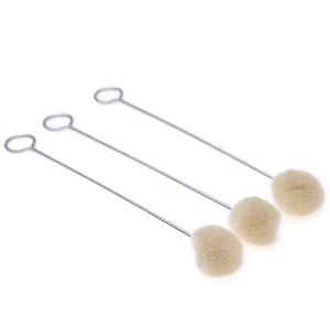 100 Pezzi Pennelli a Sfera in Lana <span class=keywords><strong>per</strong></span> Tintura Assistita Fai-da-Te con Manico in Metallo <span class=keywords><strong>per</strong></span> Tessuti e Pelle - Product Image 3