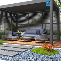 Pergola Sweet Home 3x4 avec toit à lames motorisé en aluminium, imperméable, pour patio extérieur, jardin, gazebo, protection solaire, décorations de jardin