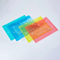 Sac de documents A4 en plastique PVC à treillis transparent Fournitures de bureau pour l'organisation de documents