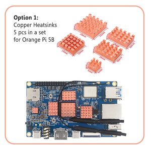 Orange <span class=keywords><strong>Pi</strong></span> 5 / 5B ヒートシンク CPU RAM 銅とアルミニウム製ヒートシンク オプション OPI 5 パッシブ冷却ラジエーター ヒートシンク - Product Image 2
