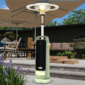 Máy sưởi điện hồng ngoại di động 2000W, sử dụng thanh nhiệt PTC, điều khiển từ xa, tích hợp quạt, có chức năng thông gió, bảo vệ quá nhiệt, để bàn - Product Image 1