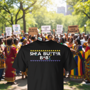 Shea Butter Baby Melanin <b>Skin</b> Black Pride T-Shirt - Product Image 3