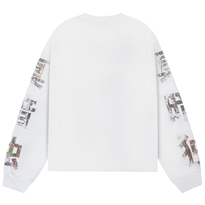 Camisetas de Manga Larga Personalizadas, Térmicas, Tejidas, Vintage, para Hombre, 100% Algodón, Estampado Retro, Casual, Transpirable, Estilo Urbano - Product Image 2