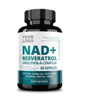 Capsules de peptides NAD pour adultes, soutien énergétique cellulaire, complément alimentaire naturel de qualité supérieure, 60 capsules, 30g, OEM ODM, étiquette privée