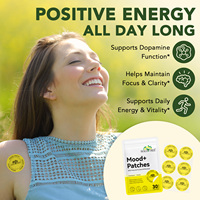 SOLOTREE Patchs transdermiques personnalisés avec logo pour l'optimisation de l'humeur, 30 patchs, supplément bien-être, concentration et énergie, pour la bouche, le nez et le corps