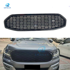 กระจังหน้าแบบใหม่ล่าสุดสำหรับ EVEREST ปี <span class=keywords><strong>2018</strong></span>+  แบบ ABS สีดำด้านลายรังผึ้ง  อุปกรณ์ตกแต่งรถยนต์ 4x4 - Product Image 2