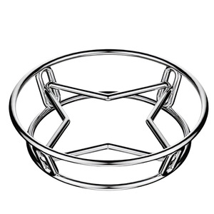 ชั้นวางหม้อสแตนเลสหนาพิเศษเสริมความแข็งแรงทนความร้อน ชั้นวางเก็บของในครัวสำหรับหม้อนึ่ง ที่วางหม้อ ใช้กับเตาอบได้ ล้างมือได้ - Product Image 1