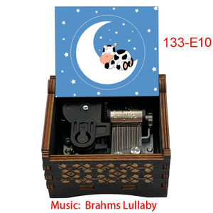 Cadeaux personnalisés <span class=keywords><strong>Brahms</strong></span> Lullaby Wind up Boîte à musique Cadeau musical spécial pour les amis Cadeau de fête d'anniversaire en famille - Product Image 3