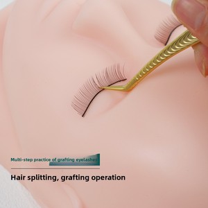 Modelo de Cabeza Humana para Extensión de Pestañas, Herramientas de Belleza, Maniquí para Práctica de Injerto de Pestañas, Modelo con Ojos Cerrados, Herramienta para Principiantes TM-01 - Product Image 1