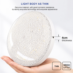 Luminaria LED de Alta Calidad, 80-90LM/W, IP20, Impermeable, Ultrafina, Alta Transmitancia, Superficie con Diseño de Diamante, Modelo Redondo, Sin Bisel - Product Image 1