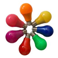 Ampoules LED SMD2835 Rouge Jaune 7W avec Culot E27 Température de Couleur 3000K/6500K Efficacité 90 Lm/W Durée de Vie 50000 Heures pour Usage Résidentiel AC