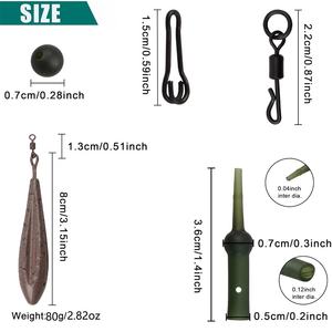 Aparejo de pesca de carpa, aparejo de helicóptero, aparejo de <span class=keywords><strong>Dropshot</strong></span>, peso, aparejo inferior, línea trenzada, anzuelo de cebo de maíz para tenca cruciana, besugo - Product Image 4