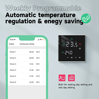 Comfurter 220V calentador electrónico Digital WiFi Termostato termostato inteligente controlador de temperatura para sistema de calefacción de suelo de habitación