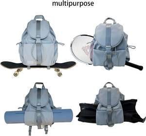 Mochila Deportiva de Viaje para Patineta, para Hombre y Mujer, Bolsa Impermeable para Esterilla de Yoga, Bolsa de Cordón para Estudiantes, Mochila de Bádminton - Product Image 4