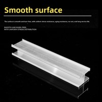 Rail photovoltaïque en alliage d'aluminium Yuxin, type H, type C, épaissi, pour carport en acier coloré, galvanisé à chaud