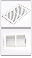 Grille d'aération simple en aluminium sur mesure, haute résistance, 10*6, antirouille