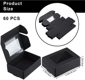 Custom Recycle Specifications China Wholesale Paper Jewelry Biscuits Cookies Packaging Kraft Paper <b>Box</b> with clear Window - Product Image 4
